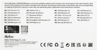 Накопитель SSD Netac SATA-III 1TB NT01N5M-001T-M3X N5M mSATA - купить недорого с доставкой в интернет-магазине