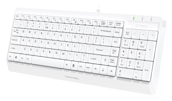 Клавиатура A4Tech FK15 белый USB (FK15 WHITE) кабель 1.5м - купить недорого с доставкой в интернет-магазине