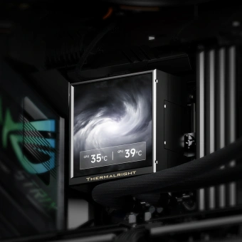 Система водяного охлаждения Thermalright Peerless Vision 360 UB Soc-AM5/AM4/1200/1700/1851 черный 4-pin 28.1dB Al Ret (P-VISION-UB-360-BL-ARGB) - купить недорого с доставкой в интернет-магазине