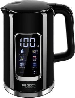 Чайник электрический Red Solution COLORSENSE AM120D 1.7л. 2000Вт черный корпус: нерж.сталь/пластик (AM120D) - купить недорого с доставкой в интернет-магазине