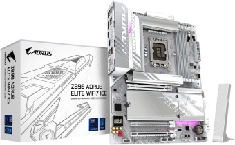 Материнская плата Gigabyte Z890 AORUS ELITE WIFI7 ICE Soc-1851 Intel Z890 4xDDR5 ATX AC`97 8ch(7.1) 2.5Gg RAID+DP - купить недорого с доставкой в интернет-магазине