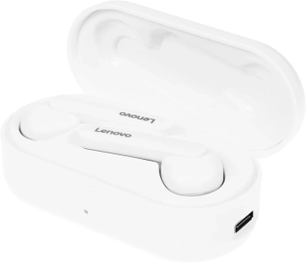 Гарнитура внутриканальные Lenovo HT28 белый беспроводные bluetooth в ушной раковине (УТ000023560) - купить недорого с доставкой в интернет-магазине