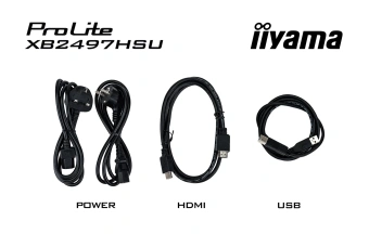 Монитор Iiyama 23.8" ProLite XB2497HSU-B1 черный IPS LED 1ms 16:9 HDMI M/M матовая HAS Piv 1300:1 250cd 178гр/178гр 1920x1080 100Hz DP FHD USB 6кг - купить недорого с доставкой в интернет-магазине