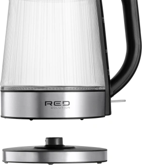 Чайник электрический Red Solution G121 1.8л. 2200Вт черный/серебристый корпус: стекло/металл/пластик - купить недорого с доставкой в интернет-магазине