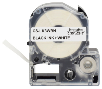 Картридж ленточный Cactus CS-LK3WBN LK-3WBN черный на белом 9x9 для Epson LW300/LW400/LW700/LW600P/LW1000P/K400/Z700/Z900 - купить недорого с доставкой в интернет-магазине