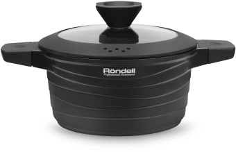 Кастрюля Rondell Walzer RDA-766 4.7л. d=24см (с крышкой) черный - купить недорого с доставкой в интернет-магазине