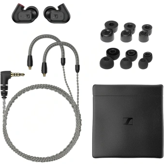 Наушники вкладыши Sennheiser IE 200 1.2м черный проводные крепление за ухом (IE 200 BLACK) - купить недорого с доставкой в интернет-магазине