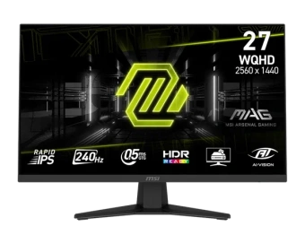 Монитор MSI 27" Mag 274QF X24 черный IPS LED 16:9 HDMI полуматовая 1000:1 178гр/178гр 2560x1440 240Hz DP Quad 2K (1440p) 6.05кг - купить недорого с доставкой в интернет-магазине