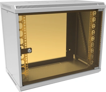 Шкаф коммутационный Suprlan ТВЛ-9U-600-350-СР (05-1090) настенный 9U 600x350мм пер.дв.стекл направл.под закл.гайки RAL 7035 285мм 15кг 500мм металл - купить недорого с доставкой в интернет-магазине