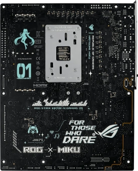 Материнская плата Asus ROG STRIX X870E-H GAMING MIKU Socket AM5 AMD X870E 4xDDR5 ATX AC`97 8ch(7.1) 5Gigabit RAID+HDMI - купить недорого с доставкой в интернет-магазине
