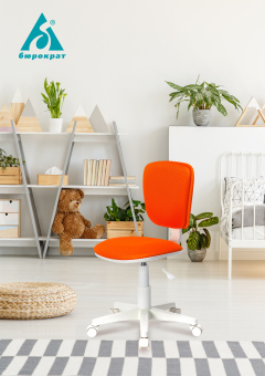 Кресло детское Бюрократ CH-W204NX голубой 26-24 крестов. пластик пластик белый - купить недорого с доставкой в интернет-магазине