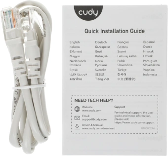 Бесшовный Mesh роутер Cudy M3000 (M3000(3-PACK) WHITE) AX3000 100/1000/2500BASE-T белый (упак.:3шт) - купить недорого с доставкой в интернет-магазине