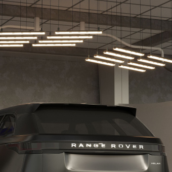 Светильник Gauss Industry 909410260 36Вт серый прямоугольный - купить недорого с доставкой в интернет-магазине