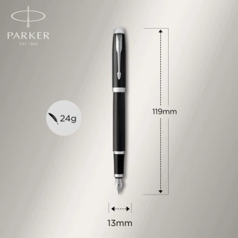 Ручка перьев. Parker IM Core F321 (1931644) Black CT F сталь нержавеющая подар.кор. - купить недорого с доставкой в интернет-магазине