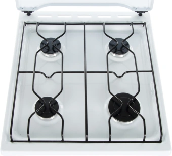 Плита Газовая Flama RG 2401 W белый (металлическая крышка) реш.сталь - купить недорого с доставкой в интернет-магазине