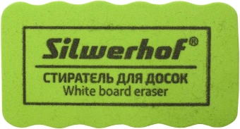 Стиратель Silwerhof Daily для досок фетр 10.7x5.7x2см зеленый магнитный - купить недорого с доставкой в интернет-магазине