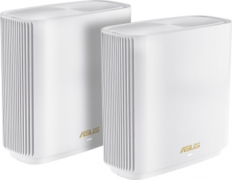 Бесшовный Mesh роутер Asus ZenWiFi XT9 (W-2-PK) AX7800 2.5GE/USB3.0 белый (упак.:2шт) - купить недорого с доставкой в интернет-магазине