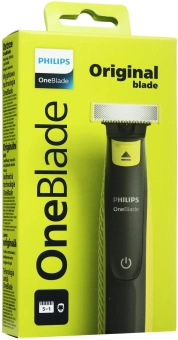 Бритва сетчатая Philips OneBlade QP2724/20 реж.эл.:1 питан.:аккум. черный/зеленый - купить недорого с доставкой в интернет-магазине