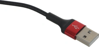 Кабель Hoco X26 Xpress one 80282 USB (m)-Lightning (m)/USB Type-C (m)/micro USB (m) 1м черный/красный - купить недорого с доставкой в интернет-магазине