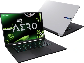 Ноутбук Gigabyte Aero X16 1WH Ryzen AI 7 350 32Gb SSD1Tb NVIDIA GeForce RTX 5070 8Gb 16" IPS QHD+ (2560x1600) Windows 11 Home Multi Language silver WiFi BT Cam (1WH93EEC64DH) - купить недорого с доставкой в интернет-магазине