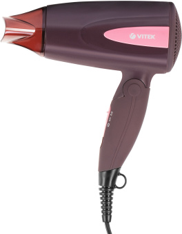 Фен Vitek VT-2261 1300Вт коричневый - купить недорого с доставкой в интернет-магазине