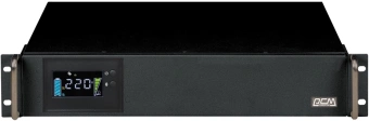 Источник бесперебойного питания Powercom King Pro RM KIN-1500AP LCD 1200Вт 1500ВА черный - купить недорого с доставкой в интернет-магазине