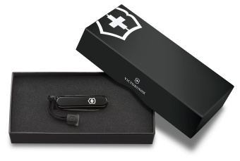 Нож перочинный Victorinox Signature Lite Onyx Black (0.6226.31P) 58мм 8функц. черный подар.коробка в комплекте: шнурок - купить недорого с доставкой в интернет-магазине