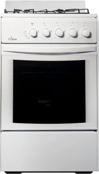Плита Газовая Flama RG 24011 W белый (без крышки) реш.сталь - купить недорого с доставкой в интернет-магазине