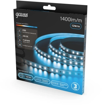 Лента Gauss 23637452010 5м - купить недорого с доставкой в интернет-магазине