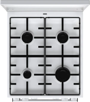 Плита Комбинированная Gorenje GK5A22WH белый (металлическая крышка) реш.сталь - купить недорого с доставкой в интернет-магазине