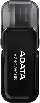 Флеш Диск A-Data 64GB UV240 AUV240-64G-RBK USB2.0 черный - купить недорого с доставкой в интернет-магазине