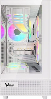 Корпус Formula Crystal Z8 белый без БП ATX 11x120mm 4x140mm 1xUSB3.0 audio bott PSU - купить недорого с доставкой в интернет-магазине