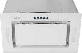 Вытяжка встраиваемая Lex GS Bloc G 600 WH белый управление: кнопочное (1 мотор) - купить недорого с доставкой в интернет-магазине