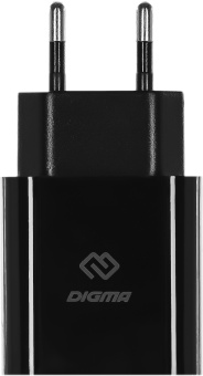 Сетевое зар./устр. Digma DGW2C 20W 3A (PD) USB-C универсальное черный (DGW2C0F010BK) - купить недорого с доставкой в интернет-магазине