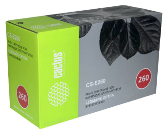 Картридж лазерный Cactus CS-E260 E260A21E черный (3500стр.) для Lexmark Optra E260/E360/E460 - купить недорого с доставкой в интернет-магазине