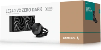 Система водяного охлаждения Deepcool LE240 V2 Zero Dark ARGB Soc-AM5/AM4/1200/1700/1851 черный 4-pin 28.2-31.6dB Al 220W 1266gr Ret (R-LE240ZERO-BKLNMD-G-1) - купить недорого с доставкой в интернет-магазине