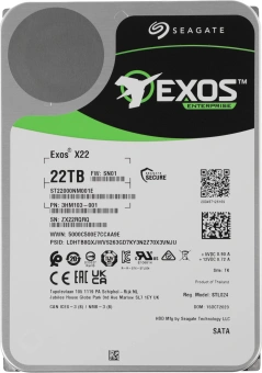 Жесткий диск Seagate SATA-III 22TB ST22000NM001E Server Exos X22 512E (7200rpm) 512Mb 3.5" - купить недорого с доставкой в интернет-магазине