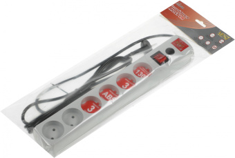 Сетевой фильтр Most LR 3м (6 розеток) белый (коробка) - купить недорого с доставкой в интернет-магазине