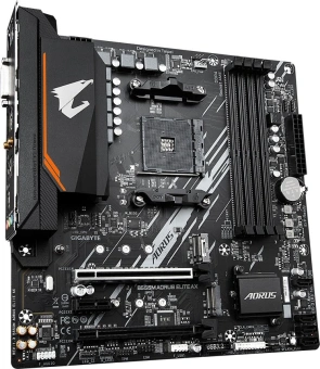 Материнская плата Gigabyte B550M AORUS ELITE AX Soc-AM4 AMD B550 4xDDR4 mATX AC`97 8ch(7.1) GbLAN RAID+DVI+HDMI - купить недорого с доставкой в интернет-магазине