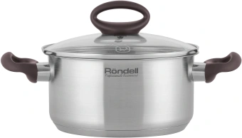 Кастрюля Rondell Tierno RDS-1591 2л. d=18см (с крышкой) стальной - купить недорого с доставкой в интернет-магазине
