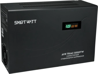 Стабилизатор напряжения Smartwatt AVR Triac 5000TW 5000ВА черный - купить недорого с доставкой в интернет-магазине