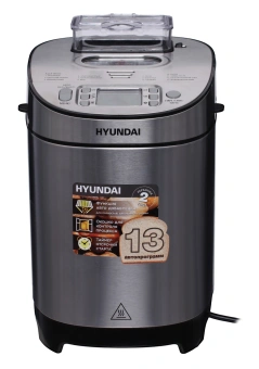 Хлебопечь Hyundai HYBM-M0313G 600Вт серебристый/черный - купить недорого с доставкой в интернет-магазине