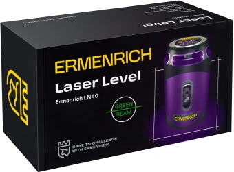 Уровень лазер. Ermenrich LN40 2кл.лаз. 550нм цв.луч. зеленый 5луч. (84638) - купить недорого с доставкой в интернет-магазине