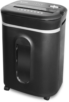 Шредер Heleos УМ28-5 черный/серебристый (секр.P-5) фрагменты 12лист. 28лтр. скрепки скобы пл.карты CD - купить недорого с доставкой в интернет-магазине