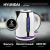 Чайник электрический Hyundai HYK-P3405 1.7л. 2200Вт белый/черный (корпус: пластик) - купить недорого с доставкой в интернет-магазине