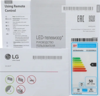 Телевизор LED LG 32" 32LQ63006LA.ARUG черный FULL HD 60Hz DVB-T DVB-T2 DVB-C DVB-S DVB-S2 USB WiFi Smart TV - купить недорого с доставкой в интернет-магазине