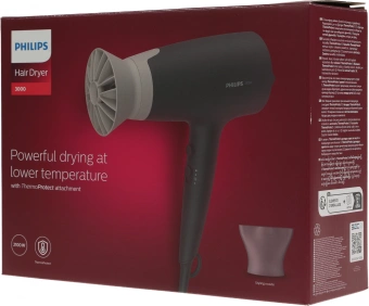 Фен Philips BHD351/10 2100Вт черный - купить недорого с доставкой в интернет-магазине