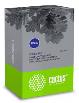 Картридж матричный Cactus CS-SP200 12.7x3 фиолетовый для Star SP200/212FC/212FD/242/298 - купить недорого с доставкой в интернет-магазине