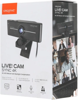 Камера Web Creative Live! Cam 4K VF0990 черный 8Mpix (3840x2160) USB2.0 с микрофоном (73VF099000000) - купить недорого с доставкой в интернет-магазине