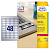 Этикетки Avery Zweckform L6009-20 A4 45.7x21.2мм 48шт на листе/198г/м2/20л./серебристый самоклей. для лазерной печати